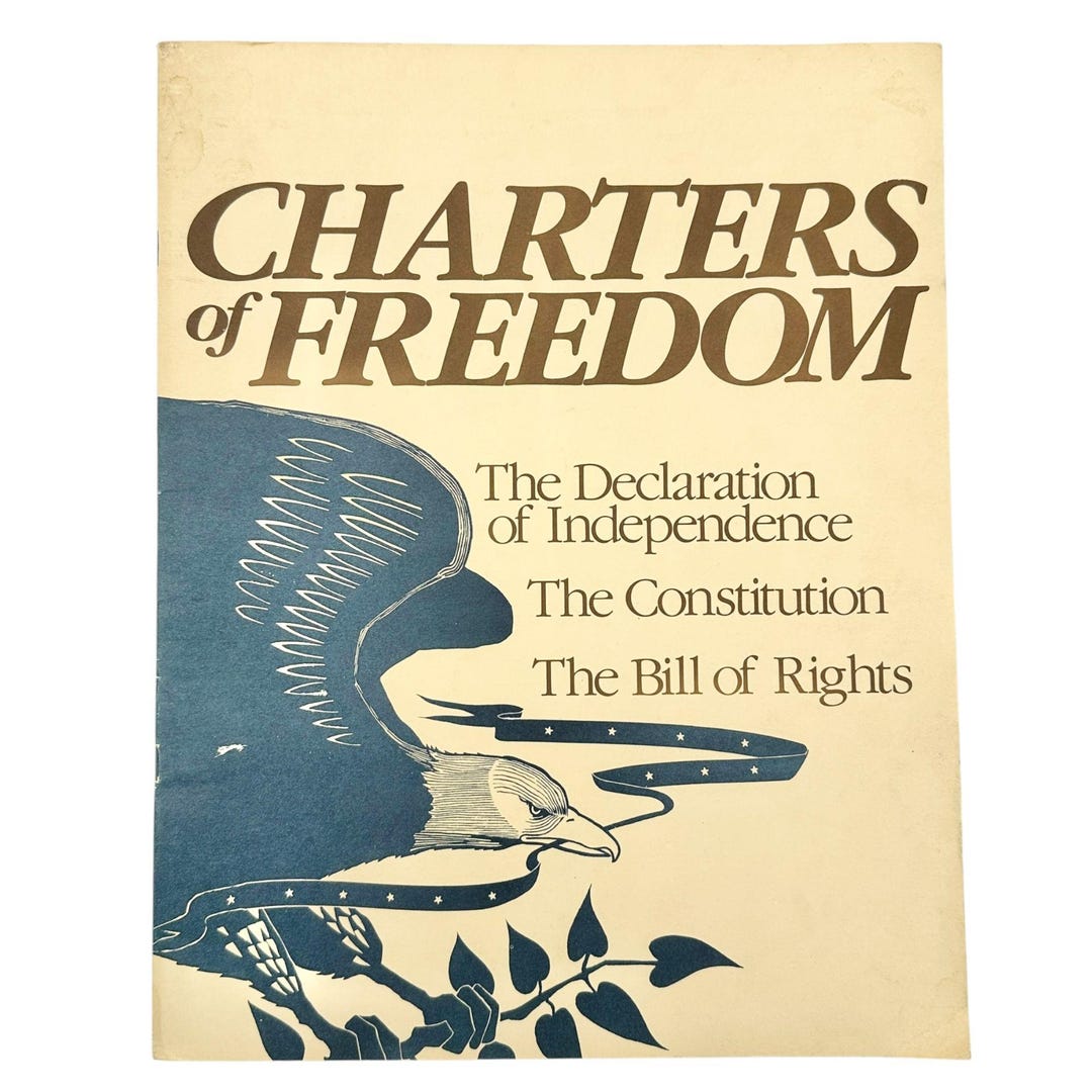 Charters of Freedom Booklet Declaration Independence Constitution Bill