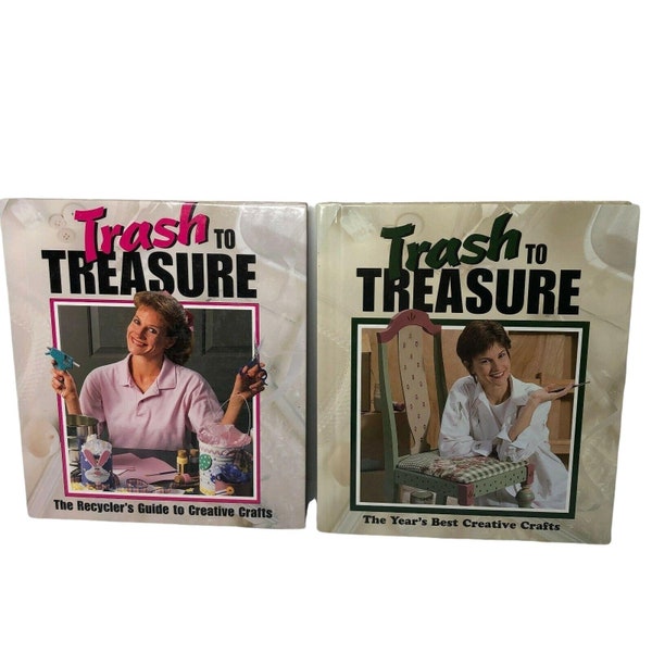 Set of 2 Trash to Treasures Books Creative Crafting Books 1996 & 1999 EUC