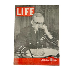 Revista Life, 10 de abril de 1944. El bombardero de Berlín. Número especial del Mariscal del Aire Harris.