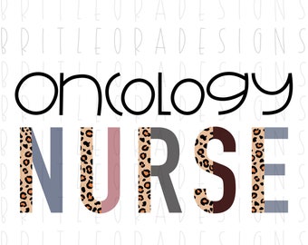 Leopard and boho Oncology NURSE PNG, Leopard and boho, instant digital download, sublimation design,