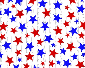 Assorted stars for embellishments  PNG, leopard, Fourth of July graphic, Digital Download, red and blue stars, sublimation design