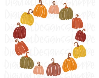 and Printables Crayon Mini Pumpkin Clipart for Digital Download Crayon Mini Pumpkin PNG Sublimation