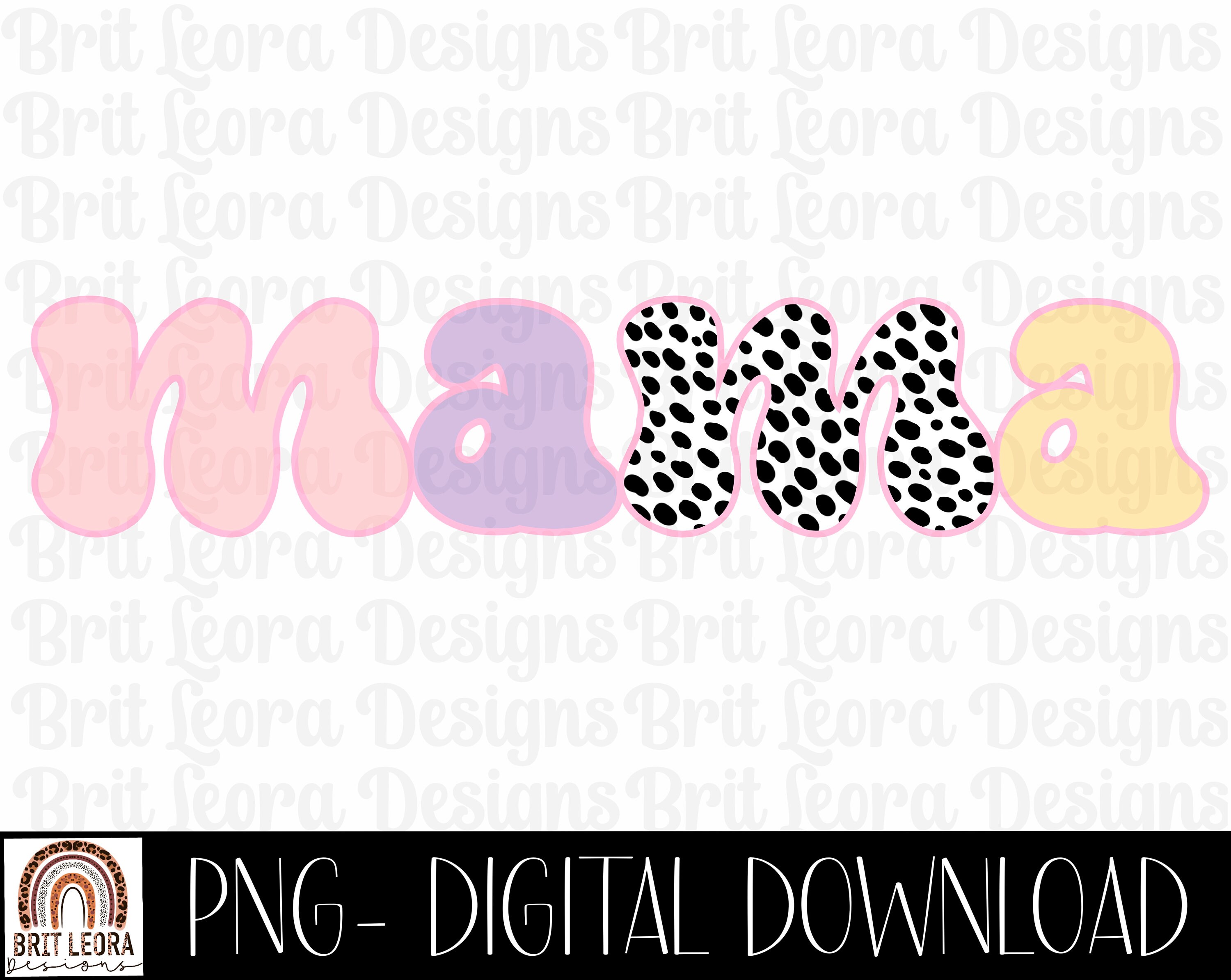 Mama Bubble Letters Png File for Sublimation or Print Mama - Etsy