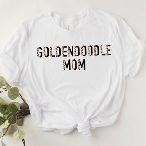 GOLDENDOODLE Mamma PNG, leopard och boho, omedelbar digital nedladdning, söt hundälskare design, sublimeringsdesigner bild 2