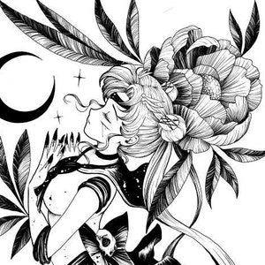 Print Dark Sailor - - - Hand-numbered , limited edition of 50 copies