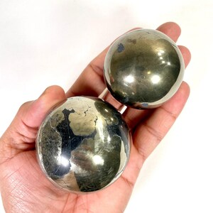 Large Golden Pyrite Crystal Sphere, Golden Pyrite Crystal Ball