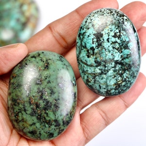 African Turquoise Palm Stone, African Turquoise palm stones Genuine Turquoise crystals