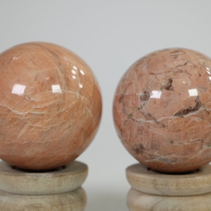 Peach Moonstone Crystal Sphere, Peach Moonstone Crystal Ball