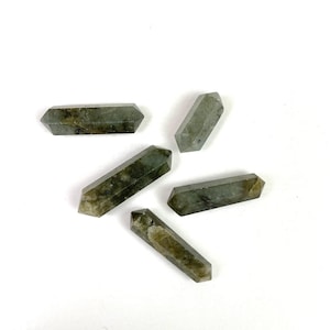 Labradorite Crystal Tower Double terminated Point, Double points Labradorite crystal, Healing crystal tower, terminated crystal points