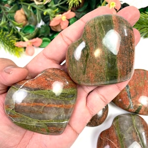 Unakite Crystal Heart, Unakite Gemstone Hearts, Unakite Heart Shaped Healing Stones, Home decor crystal