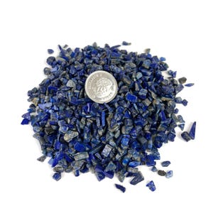 Lapis Lazuli Crystal Chips, Lapis Lazuli Mini Tumbled Stone, Polished Tumbled Crystal Chips, Gemstone Chips
