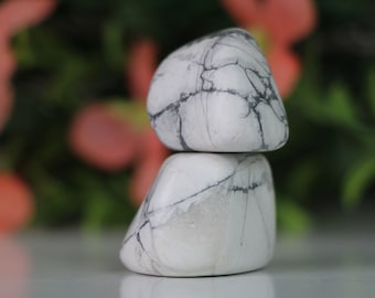 Polished Howlite Tumbled Stone, Crystal Projects