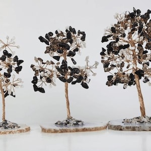Crystal Tree, Tree Of Life with Coaster Base -Handmade Gemstone Tree