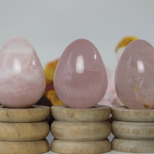 Rose Quartz Eggs | Rose Quartz Crystal | Polished Rose Quartz | Crystal Egg | Healing Crystals