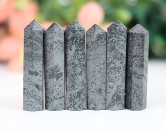 Hematite Crystal Tower Point, Healing Crystal (1.5 inch)