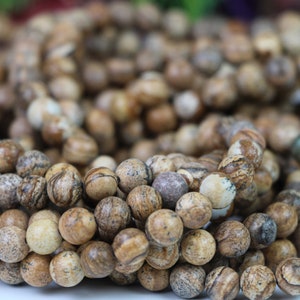 Miriam Stone Elephant Skin Jasper Gemstone Beads, round 8 mm beads 15 inches strand, High Quality Natural Miriam Stone Crystal Beads