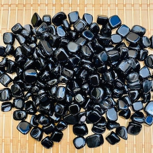 Tumbled Black Obsidian Polished Stone | Agate Tumbled Stone | Tumbled Agate Stone | Top Quality
