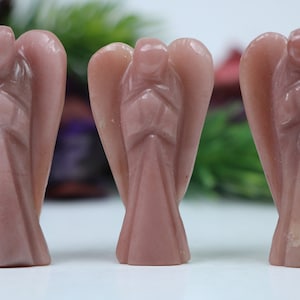 Pink Aventurine Angel, Pink Aventurine crystal angel 2 inches, guardian angels