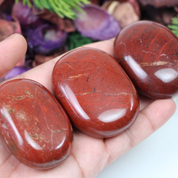 Red Jasper Palm Stone, Jasper palm stones nice quality Red Jasper crystals