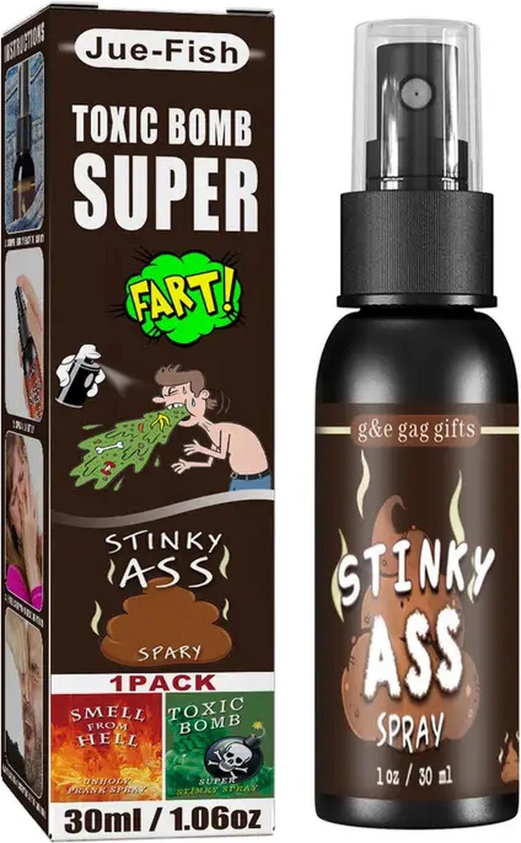 Liquid Ass Fart Smell in Streamer Bottle by Liquid Ass