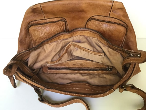 Vintage leather handbag - image 6