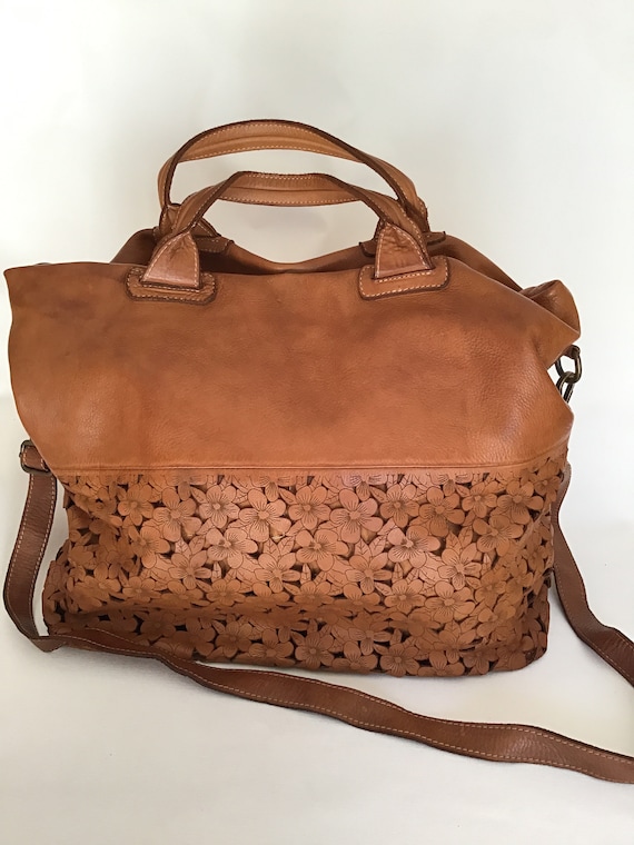 Big leather  vintage bag