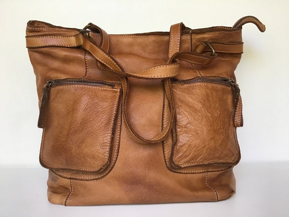 Vintage leather handbag - image 1