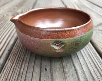 Olive Oil Bowl, Garlic Grater, Ceramic, Handmade