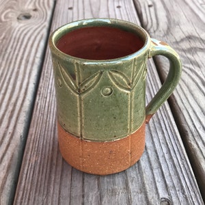 Small Green Mug, Handmade Ceramic Mug, Coffee Cup