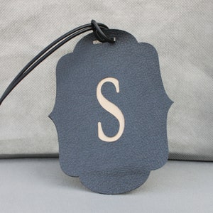 Personalized Faux-Leather/Suede Luggage Tag