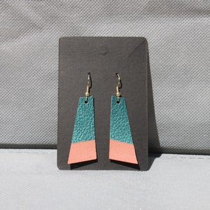 Dark Emerald Asymmetrical Hanging Earrings