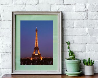 Eiffel Tower Photo Print- Unframed