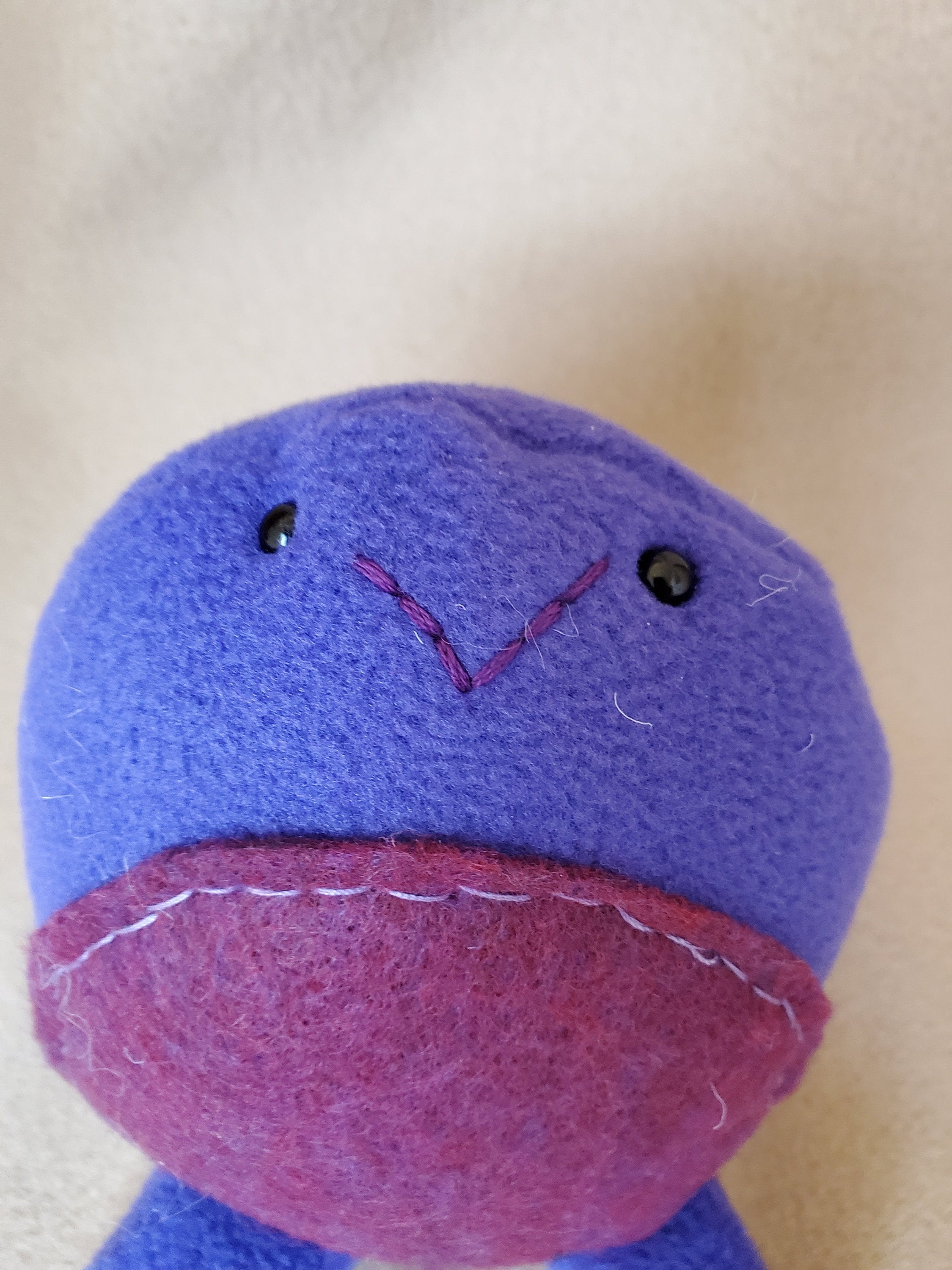 Frog Plush Purple Frog Plush Frog Stuffed Animal Frog Etsy