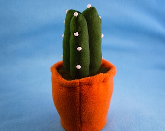 White Cactus-Cactus Plushie-Cactus-Stuffed Cactus-Cactus Flower-Cactus Plushy-Cactus Decoration-Cactus Decor-Cactus Accent