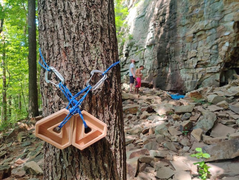 Delta Rings Portable Hangboard Crimp Blocks Rock Climbing image 8