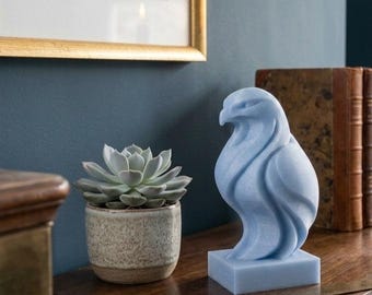 Hawk Minimalist LED Nightlight Bird Lamp Abstract Sculpture Bedroom Accent Desk Decor 8x4 Inches