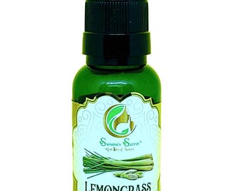 LEMONGRASS Essential Oil- 100% PURE, Therapeutic-Grade, 1 FL Oz/30 ml- Glass bottle w/euro dropper