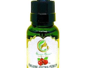ROSEHIP Organic Extra Virgin Cold Pressed Oil- 100% PURE, Therapeutic-Grade, 1 FL Oz/30 ml- Glass bottle w/dropper pipette