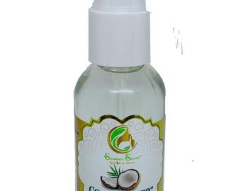 Coco-Power- Organic Liquid COCONUT MCT Oil (Heat Pressed)- 100% Pure, Therapeutic- Grade, 2 Fl Oz/59.15 ml- Glass bottle w/treatment pump