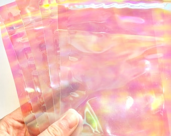 20 pcs holographic/iridescent pouches (4 x 6 in to 5.5 x 7.5 in)