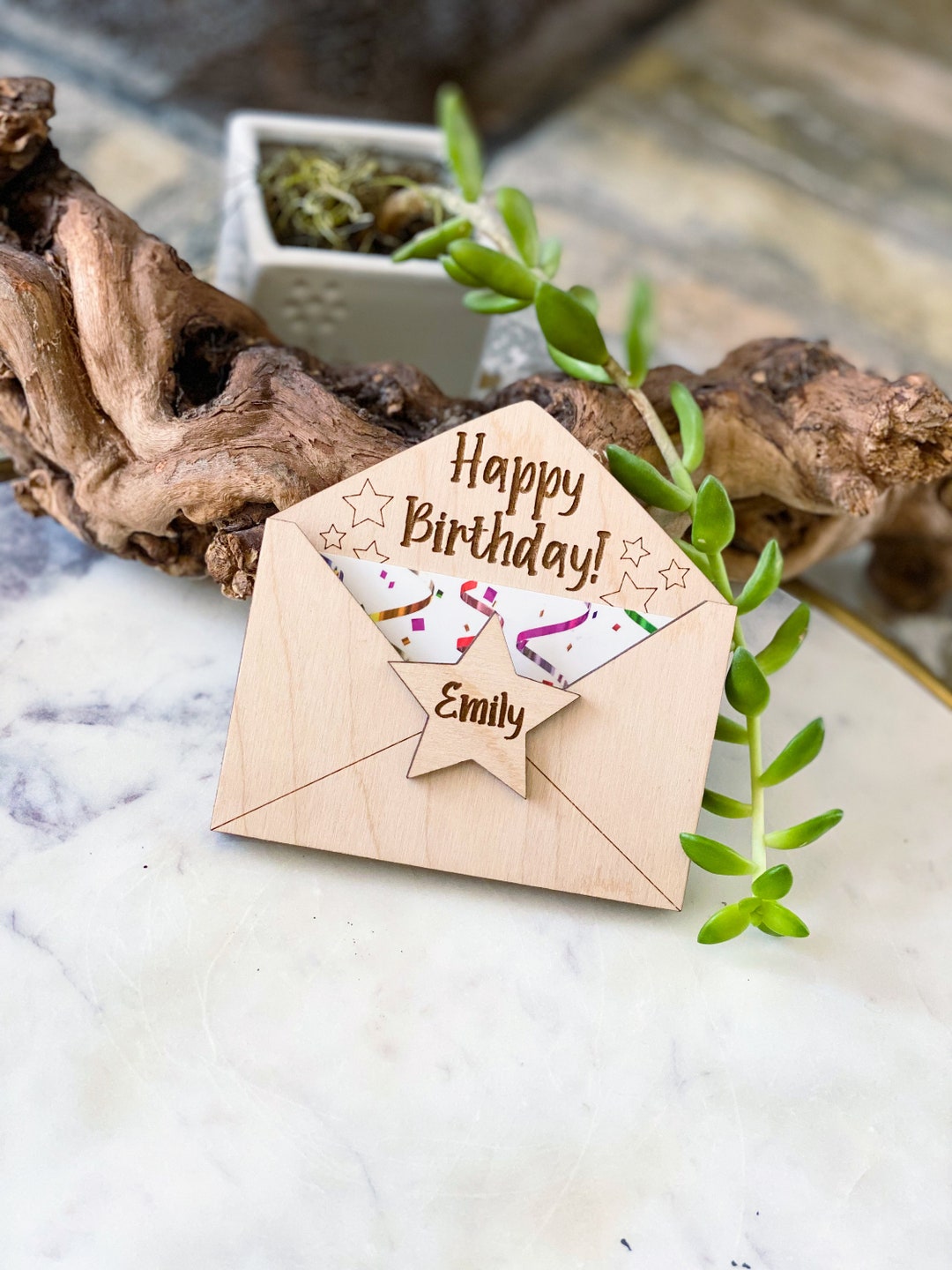 Birthday Gift Card Holder, Personalized Gift Card Holder, Gift Card