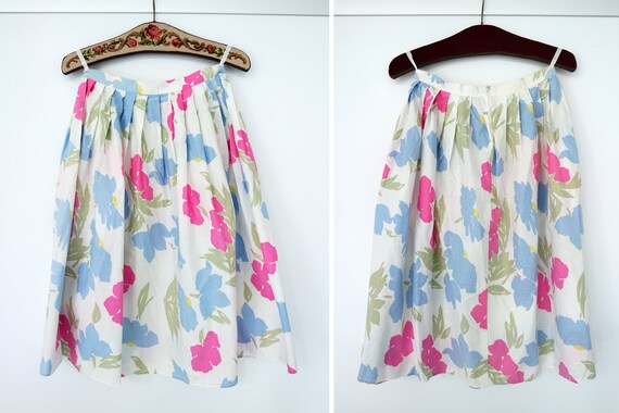 Vintage St Michael Novelty Print Cotton Midi Skir… - image 9