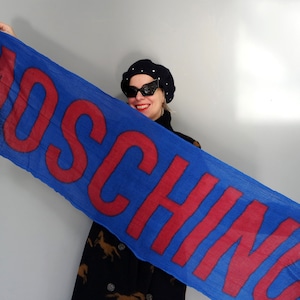 Pre-Loved Moschino Signature Cotton Scarf