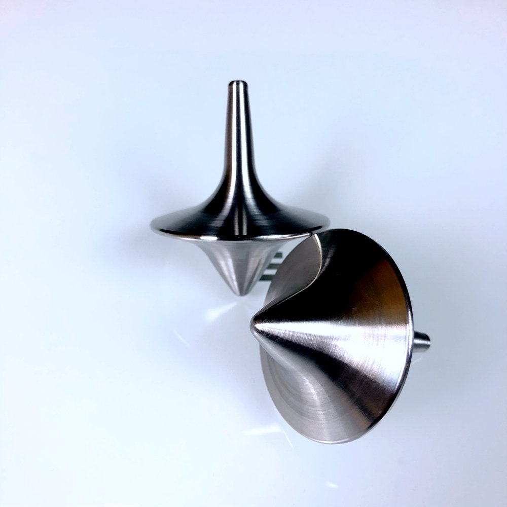 Stainless steel spinning top machining metal spinning top Etsy