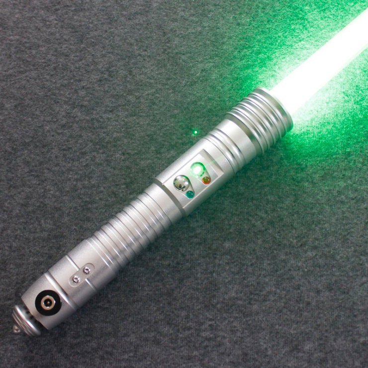 Lightsaber Kit Fisto base lit high quality metal hilt complete Etsy