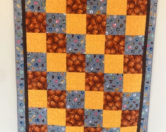 This Basketball Quilt is a Slam Dunk