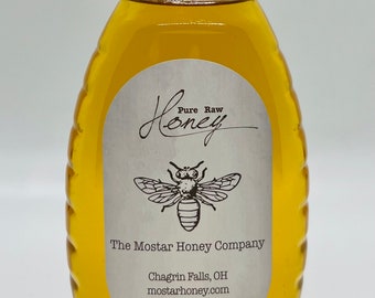 Pure Ohio honey, pure honey, raw honey, delicious honey, sturdy 1 lb. glass jar, screw on lid, natural food gift