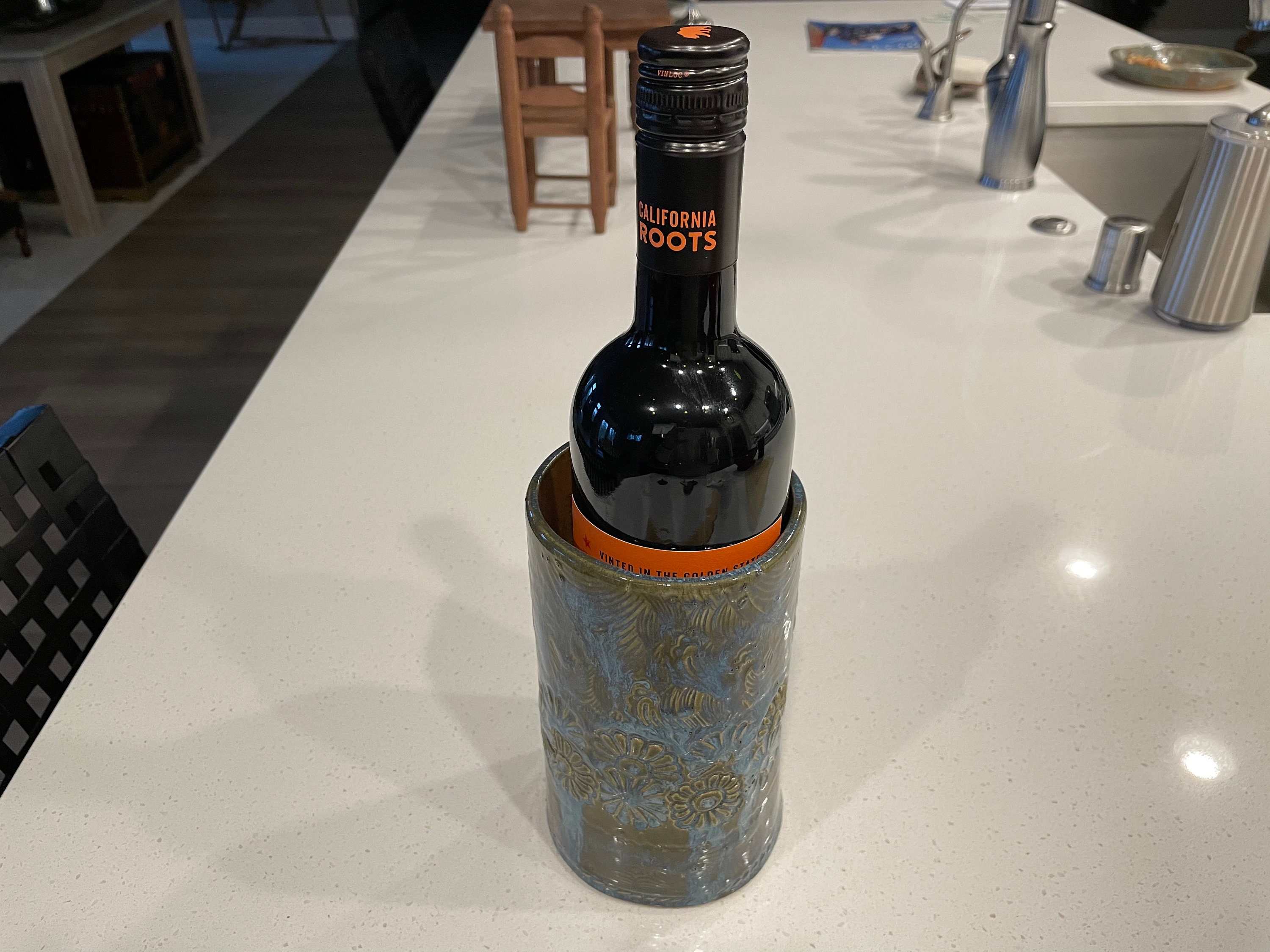 Hand Built Pottery Wine Cooler Etsy