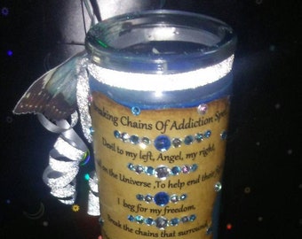 Breaking the Chains of Addiction Spell Candle, End Addiction Today, Full Moon Annointed, Just For You, Witch City USA