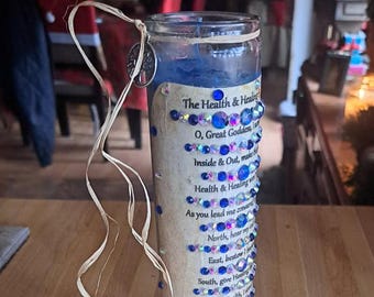 Health & Healing Spell Candle, Full Moon Annointed Just For You, Witch City, USA